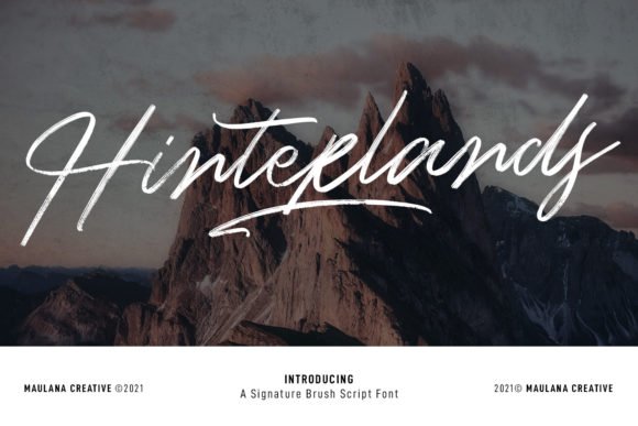 Hinterlands Signature Font - Featured Image