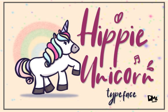 Hippie Unicorn Font - Featured Image