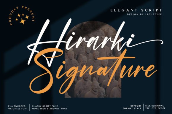 Hirarki Signature Font - Featured Image