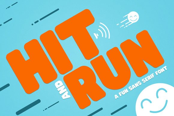 Hit and Run Font - Featured Image