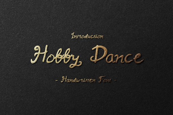 Hobby Dance Font - Featured Image