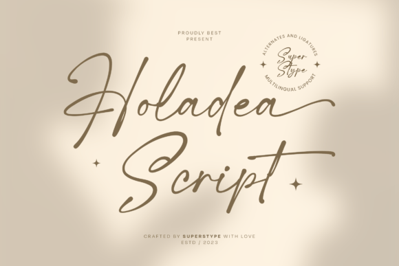 Holadea Script Font - Featured Image