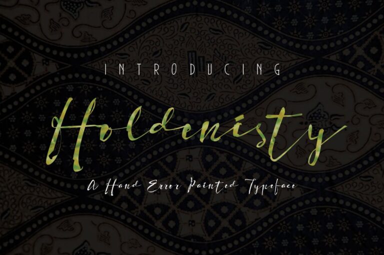 Holdenisty Font - Featured Image