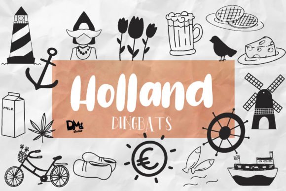 Holland Dingbats Font - Featured Image