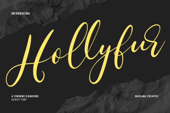 Hollyfur Script Font - Featured Image