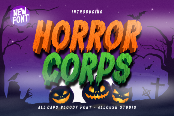 Horror Corps Font - Featured Image