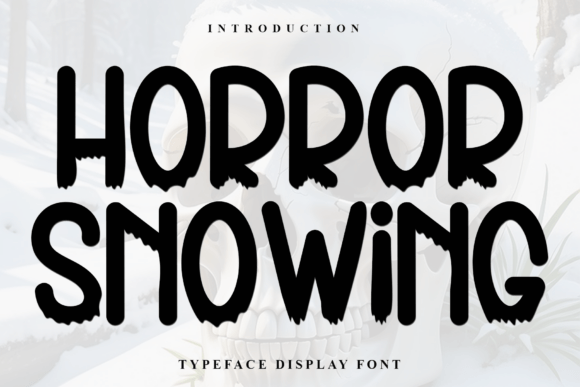 Horror Snowing Font - Featured Image
