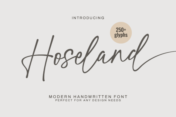 Hoseland Font - Featured Image