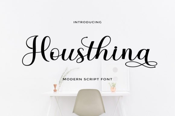 Housthina Script Font - Featured Image