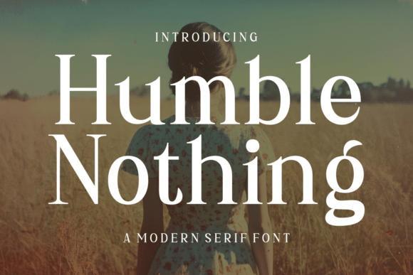 Humble Nothing Font - Featured Image