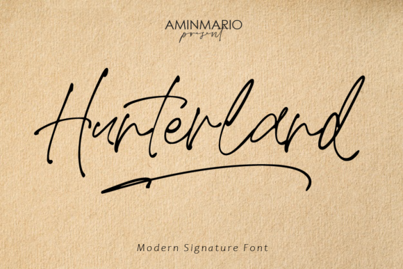 Hunterland Font - Featured Image