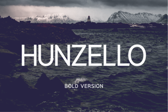 Hunzello Bold Font - Featured Image