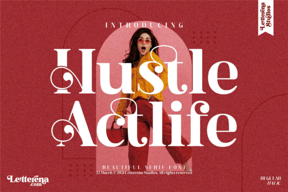 Hustle Actlife Font - Featured Image