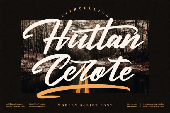Huttan Cerote Font - Featured Image