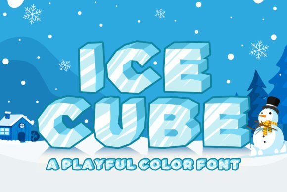 Ice Cube Font - Featured Image