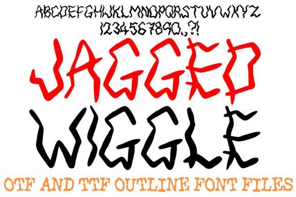 Jagged Wiggle Font - Featured Image