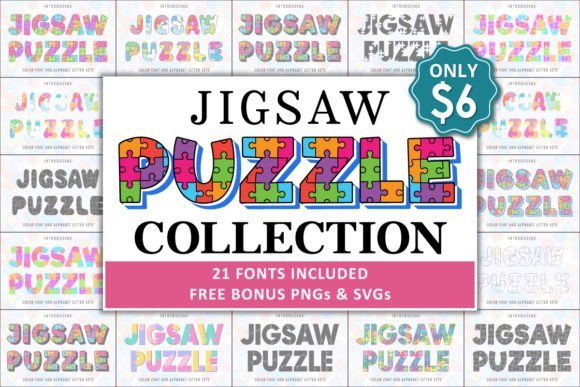 Jigsaw Puzzle Collection Font - Featured Image