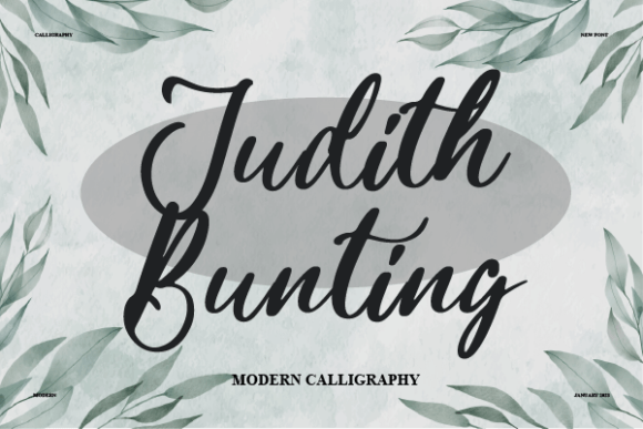 Judith Bunting Font - Featured Image