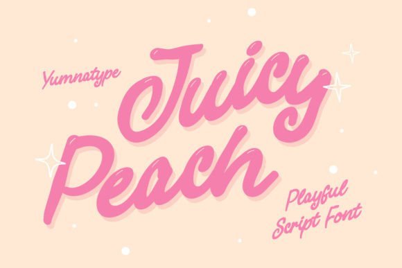 Juicy Peach Font - Featured Image