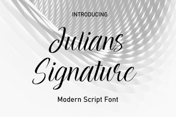 Julians Signature Font - Featured Image