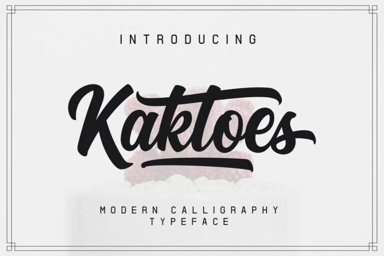 Kaktoes Font - Featured Image