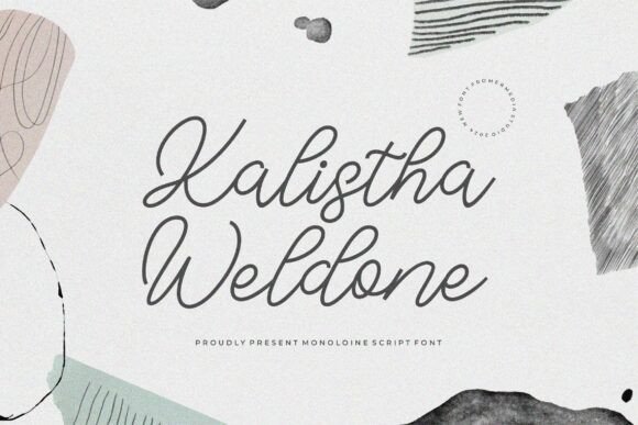 Kalistha Weldone Font - Featured Image
