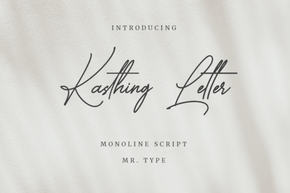 Kasthing Letter Font - Featured Image
