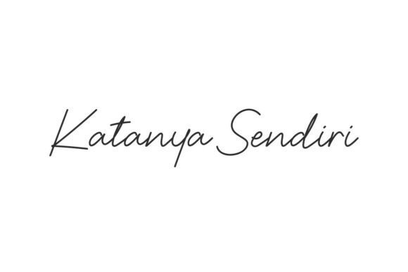 Katanya Sendiri Font - Featured Image
