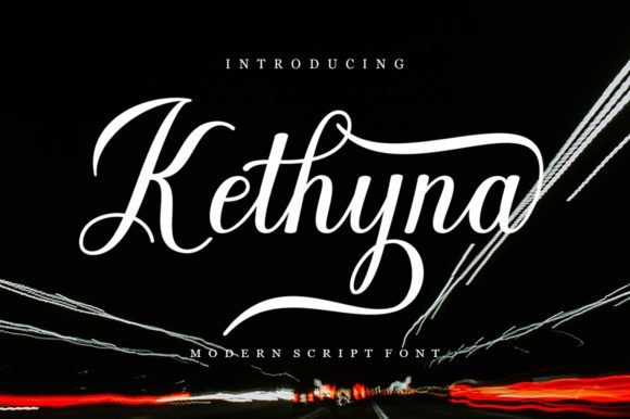 Kathyna Script Font - Featured Image
