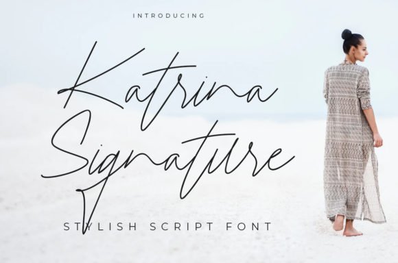 Katrina Signature Font - Featured Image