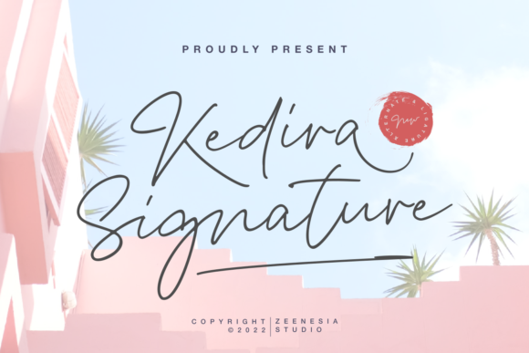 Kedira Signature Font - Featured Image