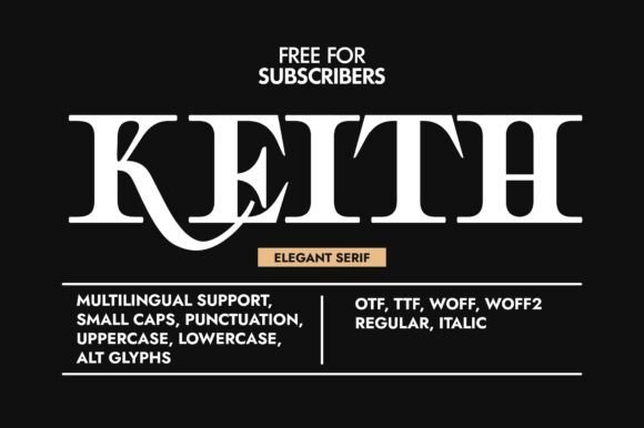 Keith Pro Font - Featured Image