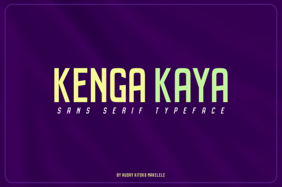 Kenga Kaya Font - Featured Image