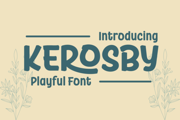 Kerosby Font - Featured Image
