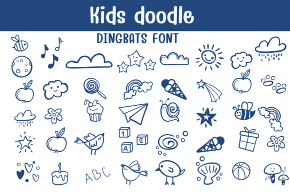Kids Doodle Font - Featured Image