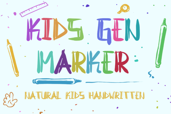 Kids Gen Marker Font - Featured Image
