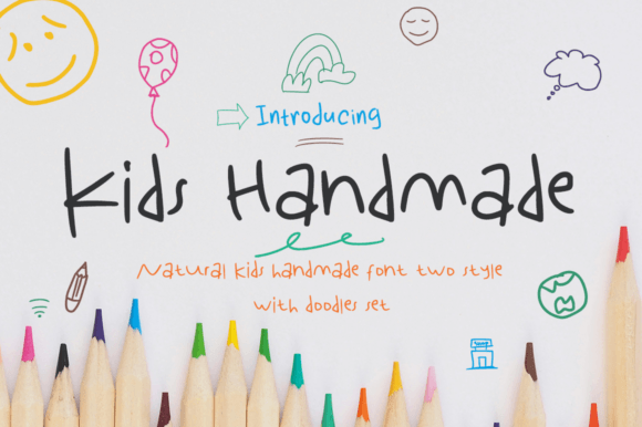 Kids Handmade Font - Featured Image
