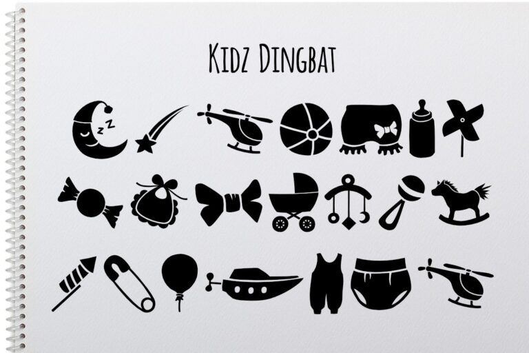 Kidz Dingbat Font - Featured Image