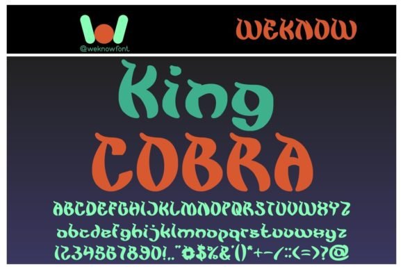 King Cobra Font - Featured Image