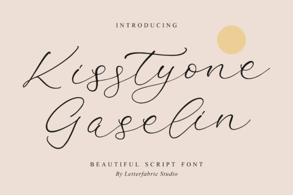 Kisstyone Gaselin Font - Featured Image