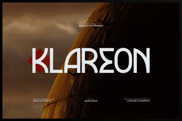 Klareon | Display Sans Serif Font - Featured Image