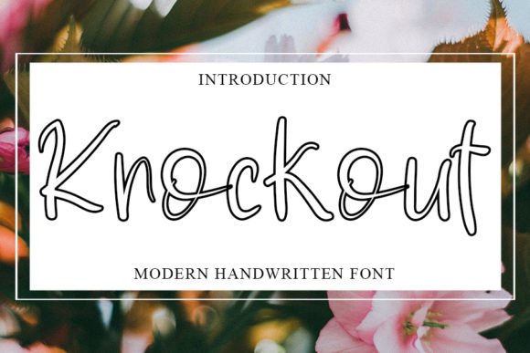 Knockout Font - Featured Image