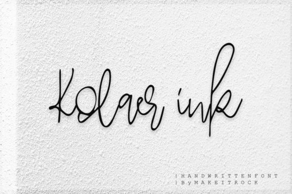 Kolaer Ink Font - Featured Image