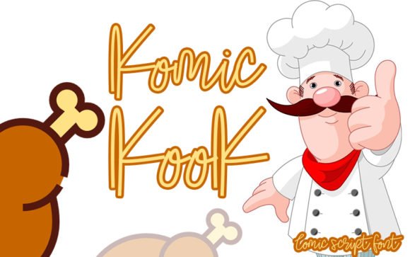 Komic Kook Font - Featured Image