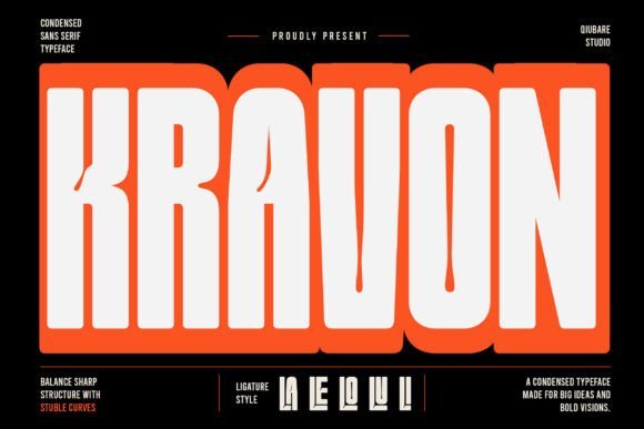 Kravon Font - Featured Image