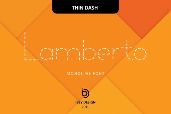 Lamberto Thin Dash Font - Featured Image