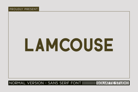 Lamcouse Font - Featured Image