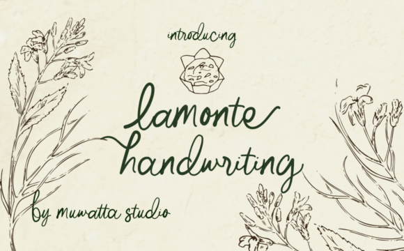 Lamonte Handwritting Font - Featured Image