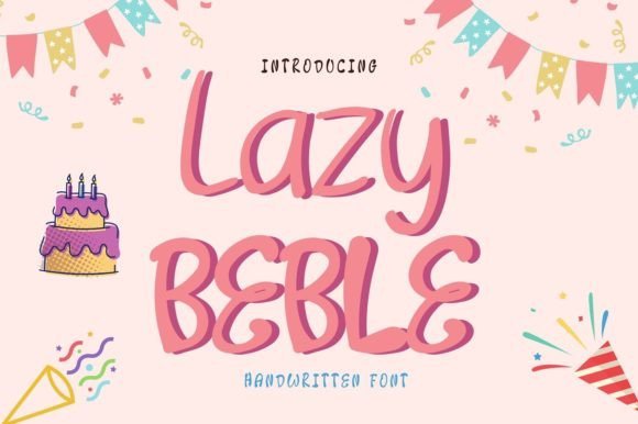 Lazy Beble Font - Featured Image