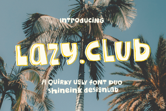 Lazy Club Font - Featured Image